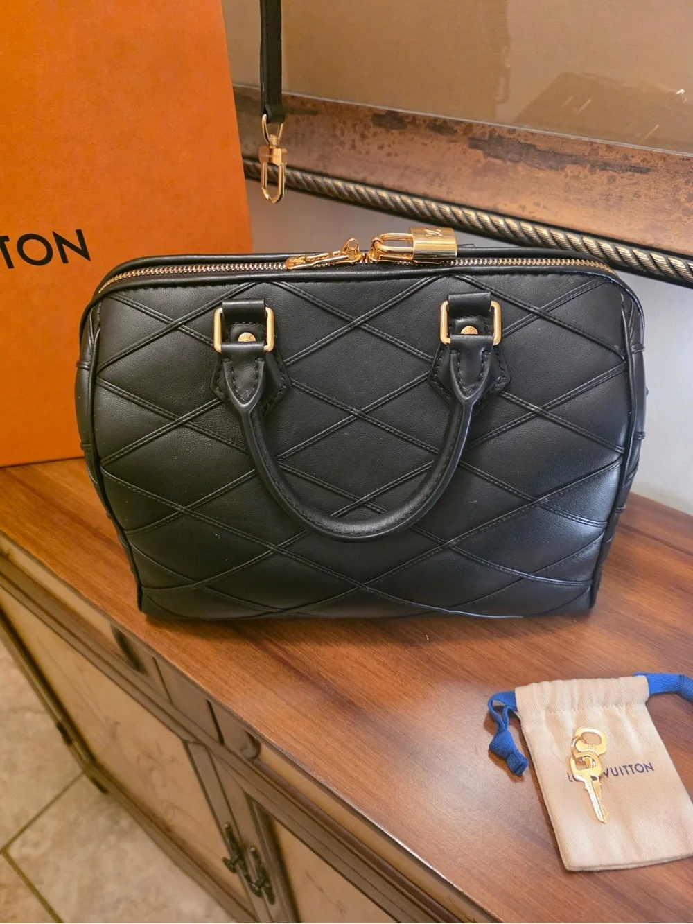 Louis Vuitton Speedy 25 Lambskin